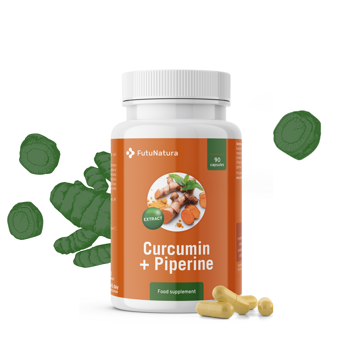 Kurkumin spolu s piperinem