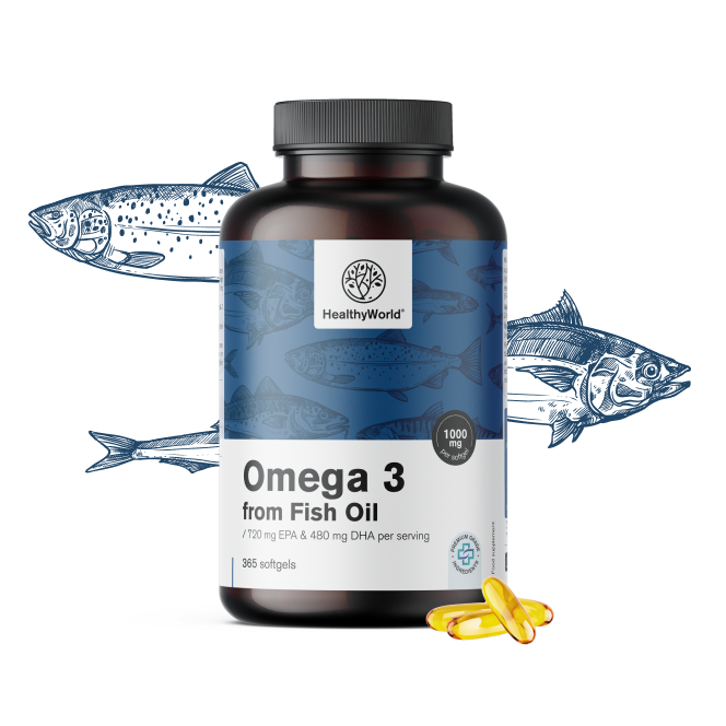 Omega-3 1000 mg – z rybího oleje