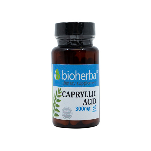 Kyselina kaprylová 300 mg, 60 kapslí