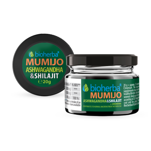 Shilajit (Mumio) pryskyřice s ašvagandou