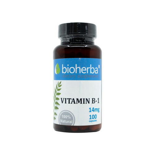 Vitamín B1 (thiamin) 14 mg, 100 kapslí