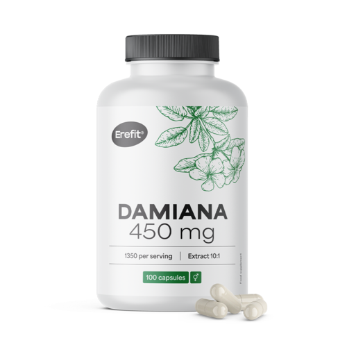 Damiana 450 mg - extrakt 10:1Damiana 450 mg - extrakt 10:1