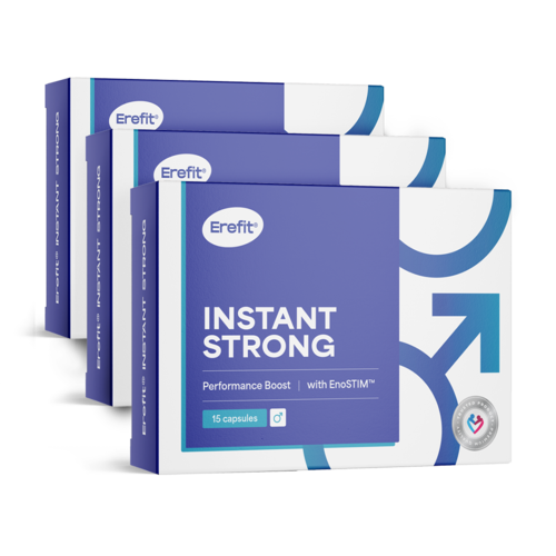 3x INSTANT STRONG – Performance Boost, komplex pro muže, dohromady 45 kapslí