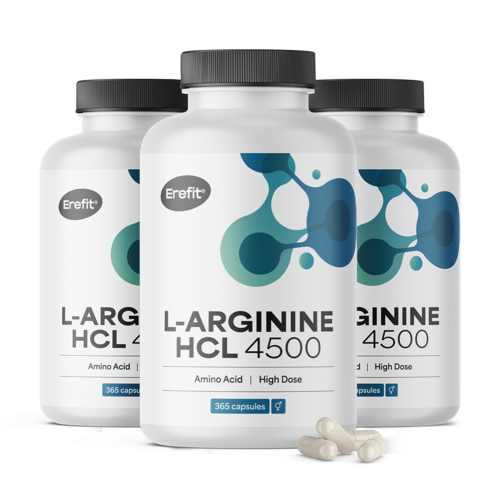 3x L-arginin HCL 4500 mg, dohromady 1095 kapslí