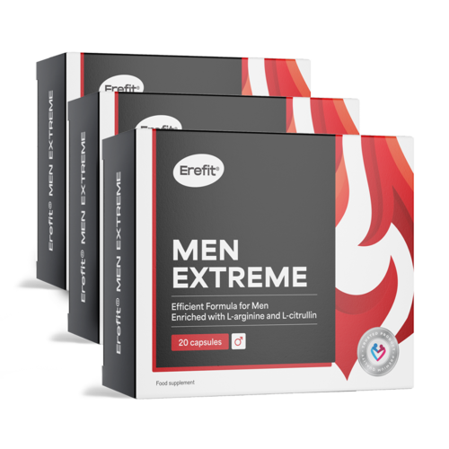 3x Men Extreme – komplex pro muže, dohromady 60 kapslí