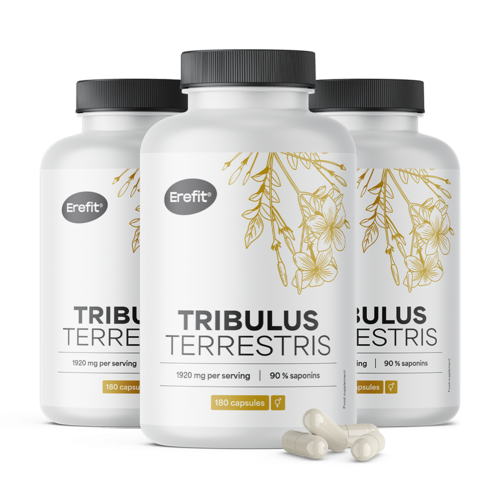 3x Tribulus - kotvičník zemní 1920 mg, dohromady 540 kapslí