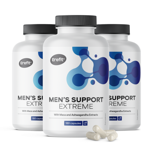 3x Men's Support Extreme – podpora pro muže, dohromady 540 kapslí