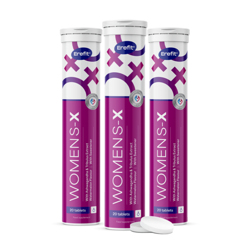 3x Womens-X - šumivé tablety pro ženy, dohromady 60 šumivých tablet