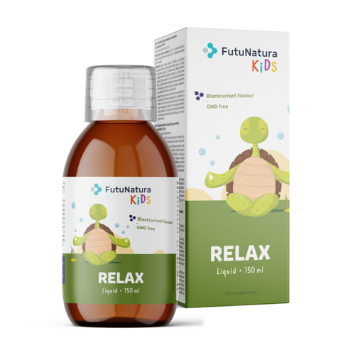Relax – Tekutý doplněk stravy pro děti na zklidnění, 150 ml