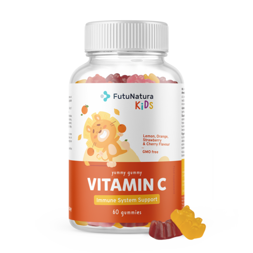 VITAMIN C – Gumové bonbony pro děti s vitamínem C, 60 gumových bonbonů