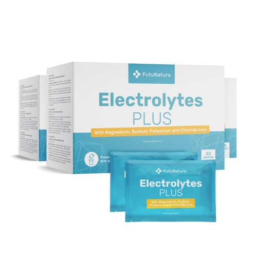 3x Elektrolyty – prášek k přípravě nápoje, dohromady 60 sáčků