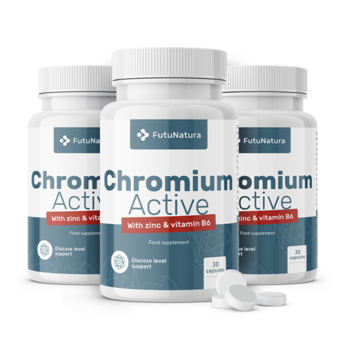 3x Chrom Active, dohromady 1095 mikrotablet
