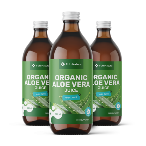 3x BIO Šťáva z Aloe vera, dohromady 1500 ml