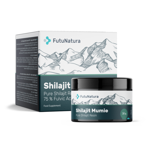 Shilajit Mumio pryskyřice – 75 % kyseliny fulvové, 30 g