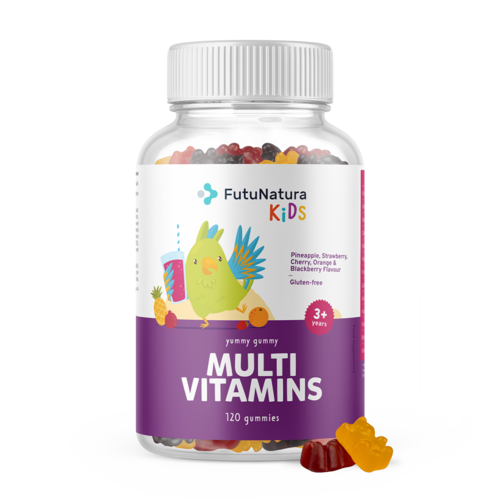 MULTI VITAMINS – Gumové bonbony pro děti s multivitamíny, 120 gumových bonbonů