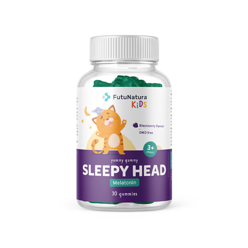 SLEEPY HEAD – Gumové bonbony pro děti na podporu spánku