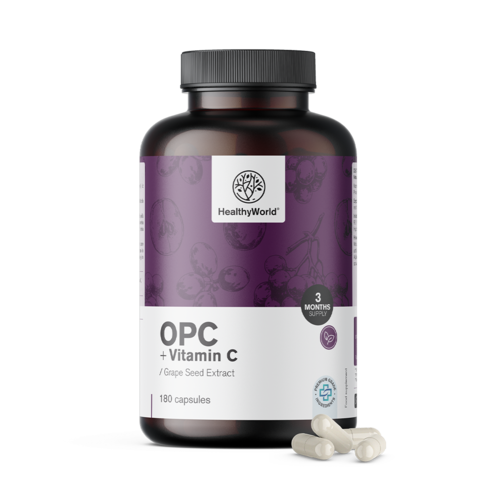 OPC – z hroznových jadérek + vitamín C