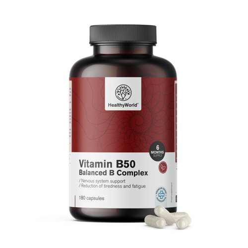Vitamín B50 komplex, 180 kapslí