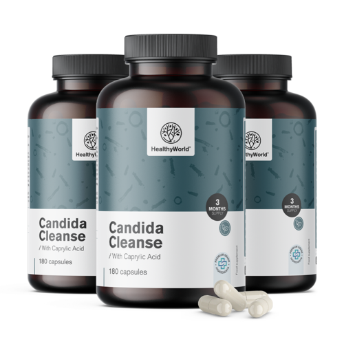3x Candida Cleanse, dohromady 540 kapslí