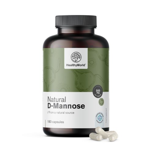 Přírodní D-manóza 1500 mg, 180 kapslí