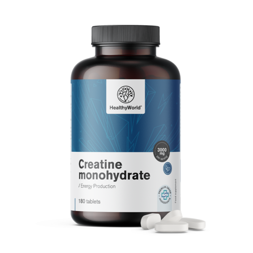 Kreatin monohydrát 3000 mg, 180 tablet