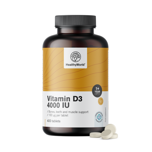 Vitamín D3 4000 m.j., 400 tablet