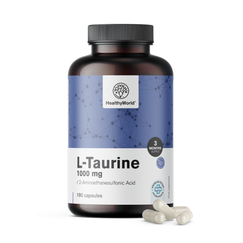 L-taurin 1000 mg, 180 kapslí