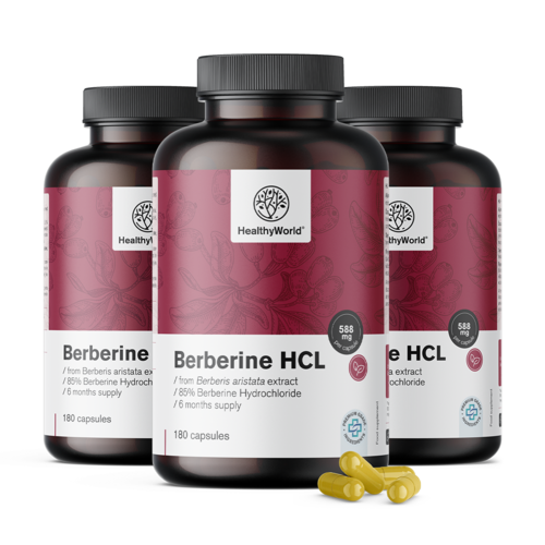 Berberin HCL 500 mg  iz izvlečka Berberis aristata