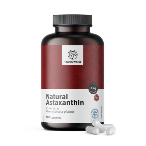 Přírodní astaxanthin 160 mg, 180 kapslí
