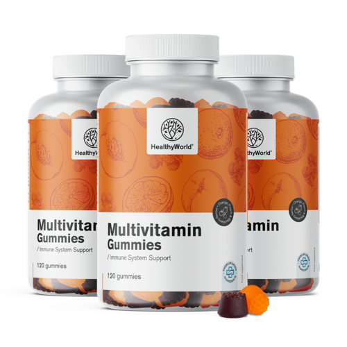 3x Multivitamíny, dohromady 360 gumových bonbonů