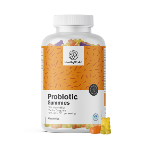 Probiotic – gumové bonbony s mikrobiologickými kulturami, 90 gumových bonbonů