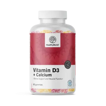 Vitamin D3 + Kalcij v gumi bonbonih