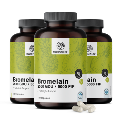 Bromelain 500 mg v kapsulah