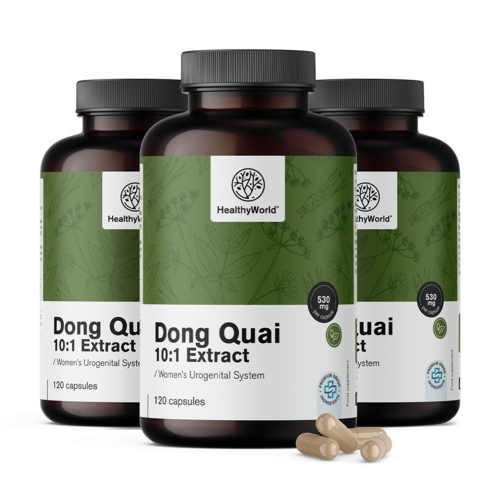 3x Andělika čínská – Dong Quai 530 mg, dohromady 360 kapslí
