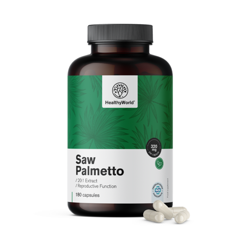 Saw Palmetto – Serenoa plazivá 320 mg, 180 kapsul