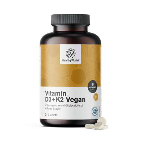 Veganské vitamíny D3+K2