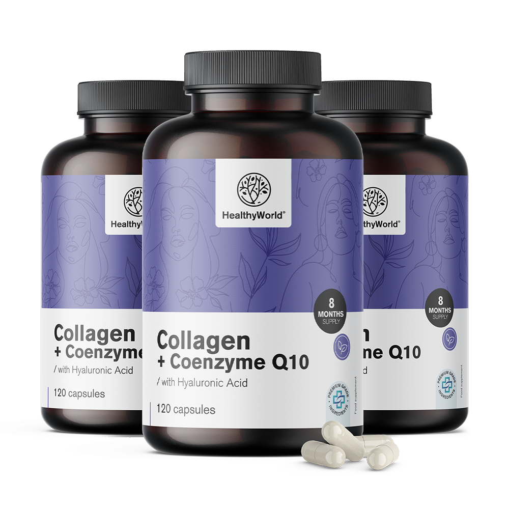 Kolagen + Koencim Q10 s hialuronsko kislino