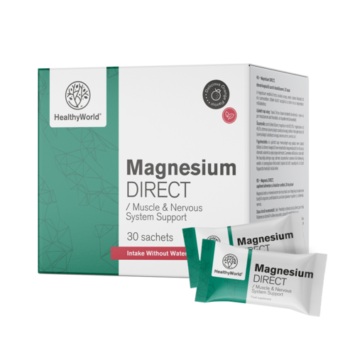 Magnézium DIRECT 400 mg s příchutí pomeranče 