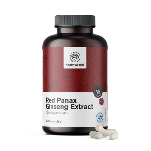 Red Panax Ginseng - výtažek z červeného ženšenu 600 mg