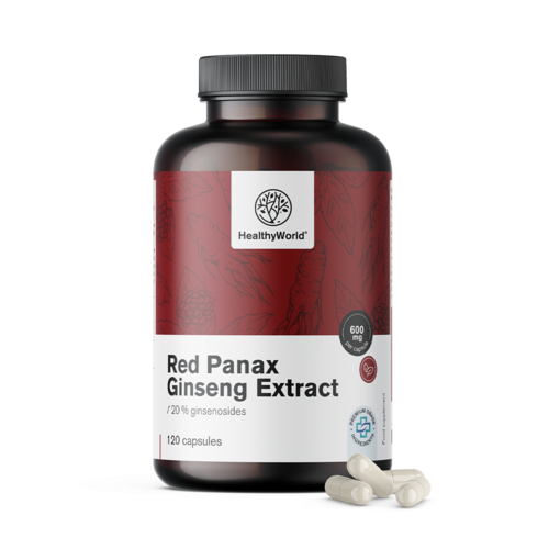 Red Panax Ginseng  - výtažek z červeného ženšenu 600 mg, 120 kapslí