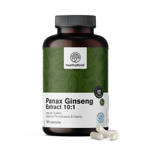 Panax Ginseng 300 mg - výtažek ženšenu 10:1
