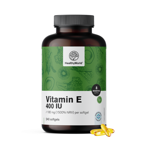 Vitamín E 400 m.j., 240 měkkých kapslí