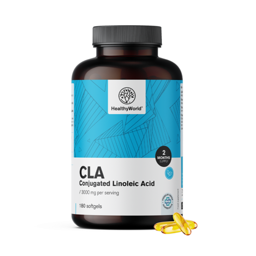 CLA 3000 mg – konjugovaná kyselina linolová, 180 měkkých kapslí