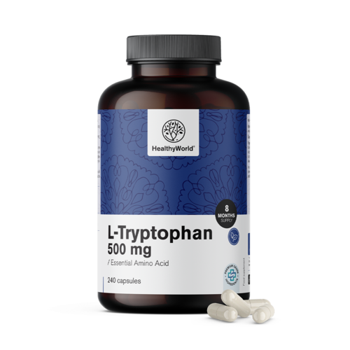 L-Tryptofan 500 mg, 240 kapslí