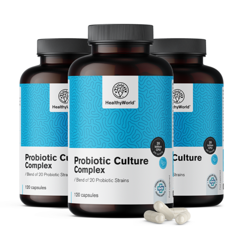 3x Probiotic Culture - komplex mikrobiologických kultur, dohromady 360 kapslí
