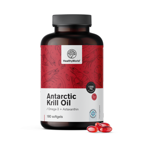 Krilový olej 1200 mg, 180 měkkých kapslí