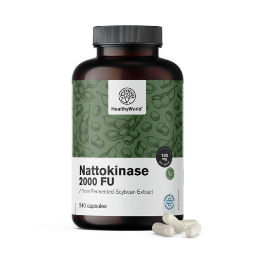 Nattokinase 2000 FU, 240 kapslí