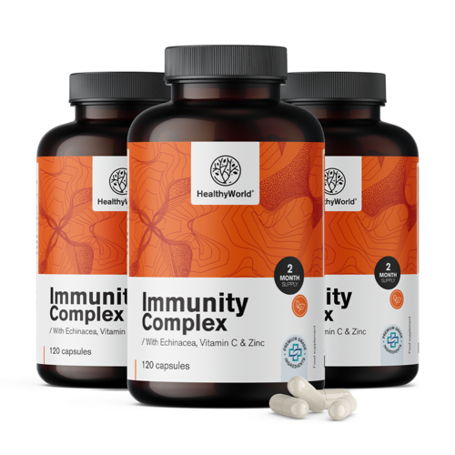 3x Immunity komplex - pro imunitní systém, dohromady 360 kapslí