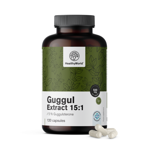 Guggul 500 mg - výtažek 15:1, 120 kapslí