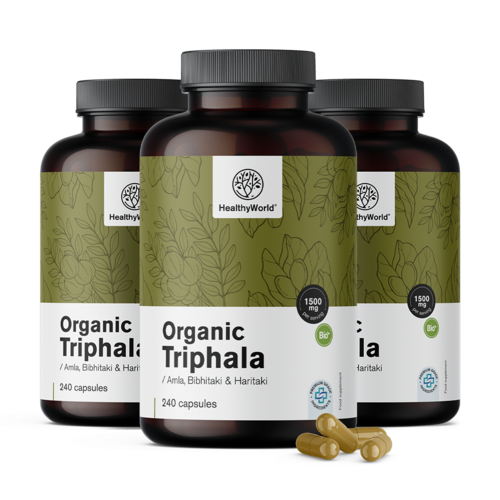 3x BIO Triphala 1500 mg, dohromady 720 kapslí